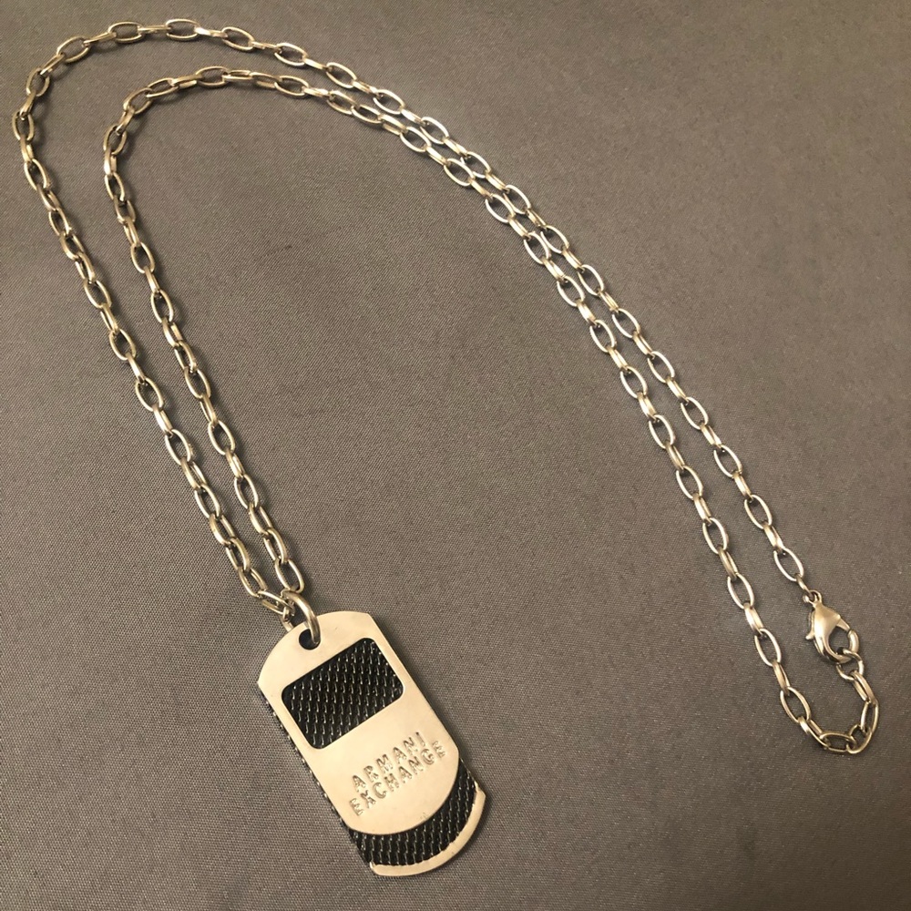 Armani Exchange Silver Color Necklace